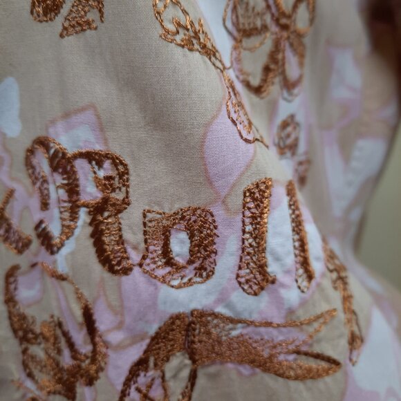 Y2K Parasuco Shirt Western Pearl Snap Size M Embroidered Skull Rock N Roll - Picture 3 of 14